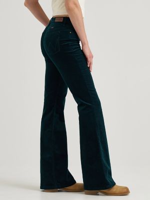 Women's Wrangler® Corduroy High Rise Fierce Flare Jean in Jewel alternative view 5