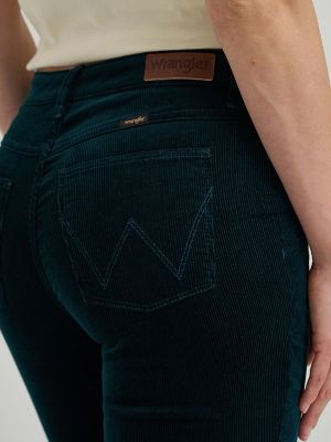 Women's Wrangler® Corduroy High Rise Fierce Flare Jean in Jewel alternative view 6