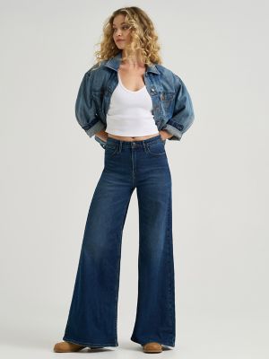 Women's High Rise Wide Leg Jean