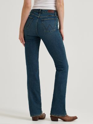 Women's Wrangler® High Rise Bold Boot Jean in Stormy Indigo