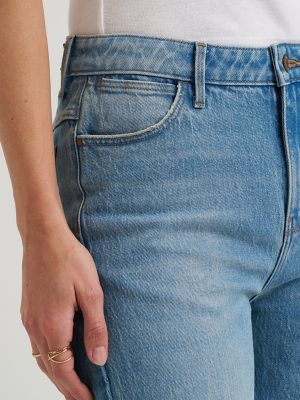 Wrangler Women's High-Rise Loose Fit Jeans – Comfort Stretch Denim, 5-Pocket Style