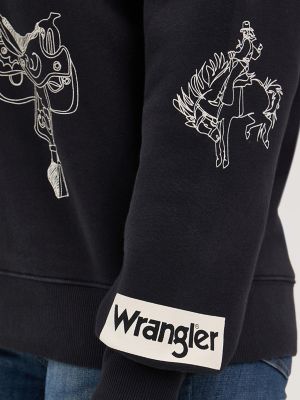 Women's Wrangler Icons Pullover Sweatshirt in Black