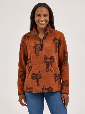 Women's Wrangler Retro® Quarter-Zip Sherpa Pullover