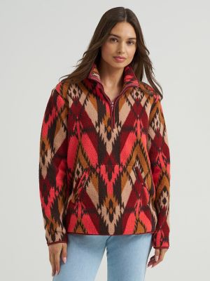 Women's Wrangler Retro® Quarter-Zip Sherpa Pullover