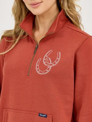 Women's Western Quarter Zip Sweatshirt | JACKETS & OUTERWEAR