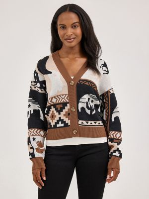 Women's Western Cropped Cardigan Sweater | TODAY'S DEALS | Wrangler®