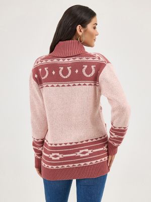 Women's Wrangler Retro® Western Cardigan in Pink