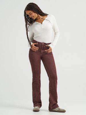 Women's High Rise Bootcut Jean in Mahogany alternative view 7