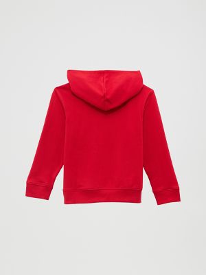 Girl's Wrangler Bold Logo Hoodie in Fire Red
