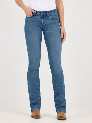 Women's Wrangler Retro® Mae Mid Rise Bootcut Jean in Dahlia