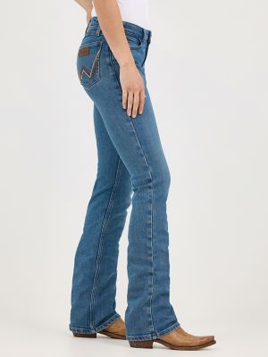Women's Wrangler Retro® Mae Mid Rise Bootcut Jean in Dahlia