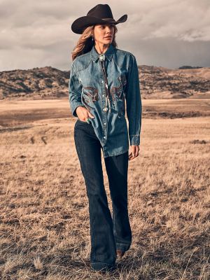 Women's Wrangler Retro® Bailey High Rise Trouser Jean in Vanessa