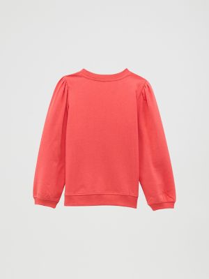 Girl's Wrangler Graphic Puff Sleeve Pullover in Pink