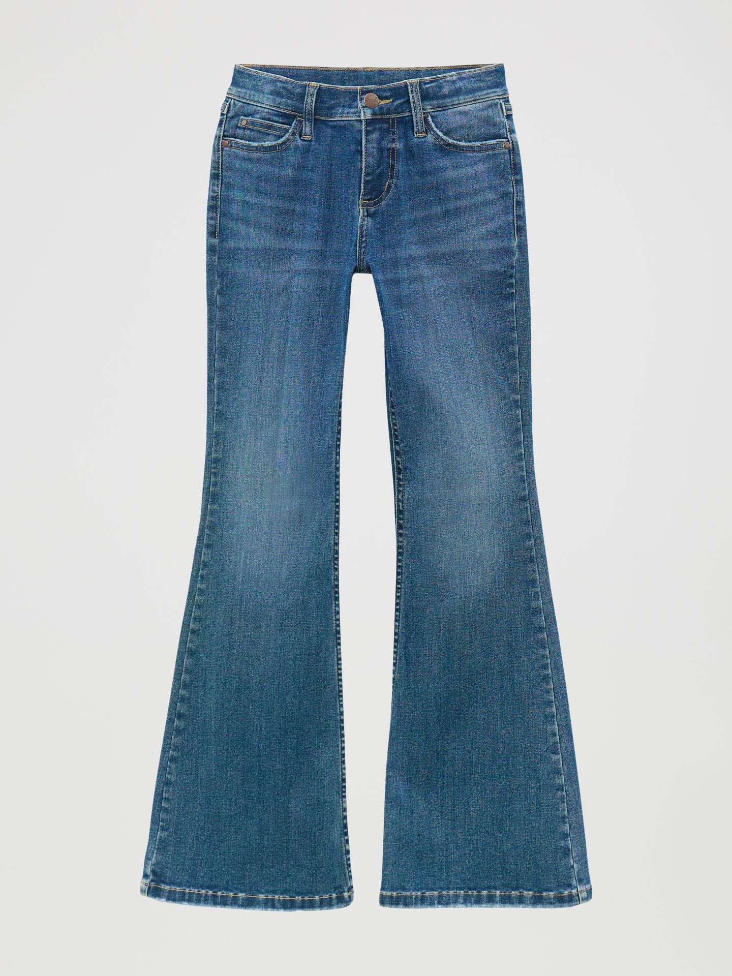 Джинсы Wrangler Bespoke Flare для девочек, цвет: Lily — фото 2