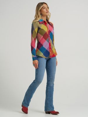 Wrangler x Lainey Wilson Harlequin Western Snap Shirt
