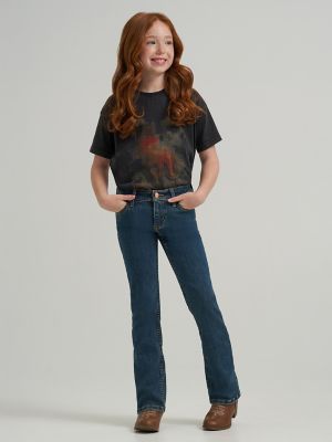 Girl's Wrangler x Lainey Wilson Boot Huggers in Boho Wash