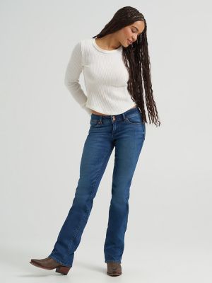 Women's Low Rise Bootcut Jean in Jasper