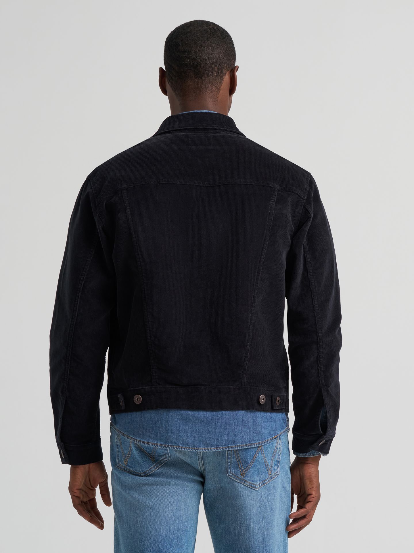 Мужская куртка Wrangler Unlined Corduroy, цвет: Угольно-чёрный — фото 4