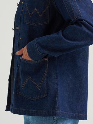 Wrangler® x Made In® Chef Jacket in Rinse Wash alternative view 7