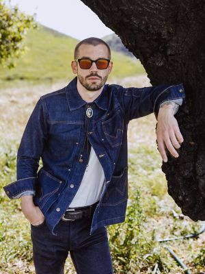 Wrangler® x Made In® Chef Jacket in Rinse Wash