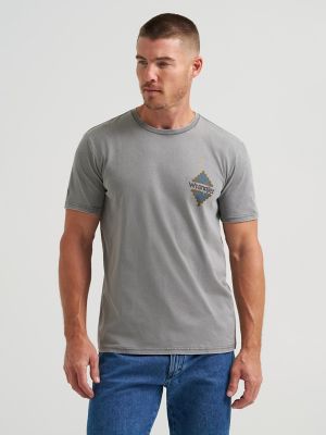 Steer Skull Back Graphic T-Shirt:Grey Heather:S alternative view 2