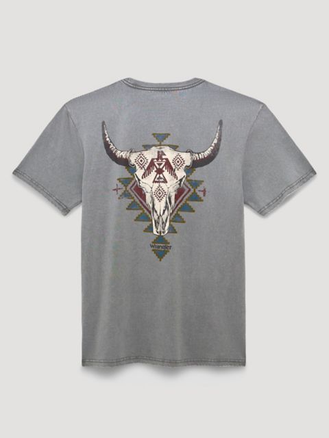 Мужские футболки Wrangler Steer Skull Back Graphic T-Shirt