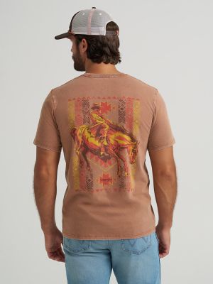 Southwestern Bronco Back Graphic TShirt:Rawhide:S alternative view
