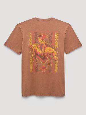 Southwestern Bronco Back Graphic T-Shirt from Wrangler - $14.97