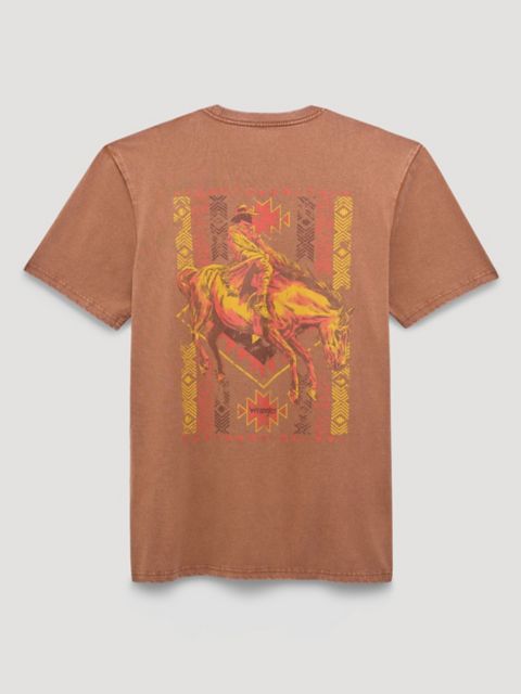 Мужские футболки Wrangler Southwestern Bronco Back Graphic T-Shirt