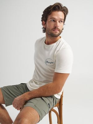 Lassoing Cowboy Back Graphic T-Shirt in Whisper White alternative view 3