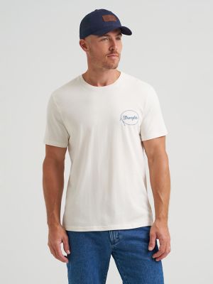 Lassoing Cowboy Back Graphic T-Shirt in Whisper White alternative view 5