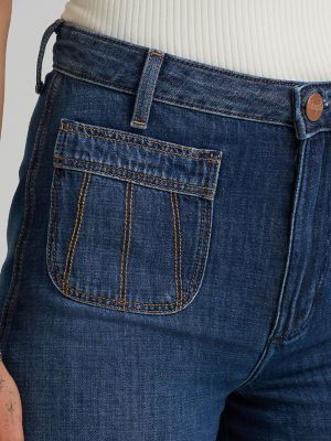 Women's Patch Pocket Trouser Jean in Homestead Haze alternative view 8