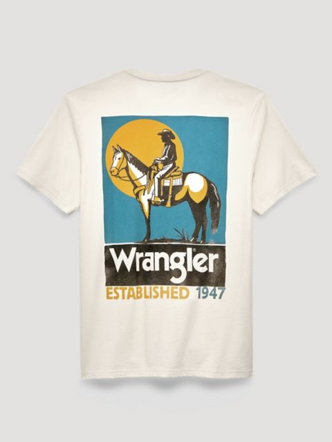 Мужские футболки Wrangler Silent Rider Back Graphic T-Shirt