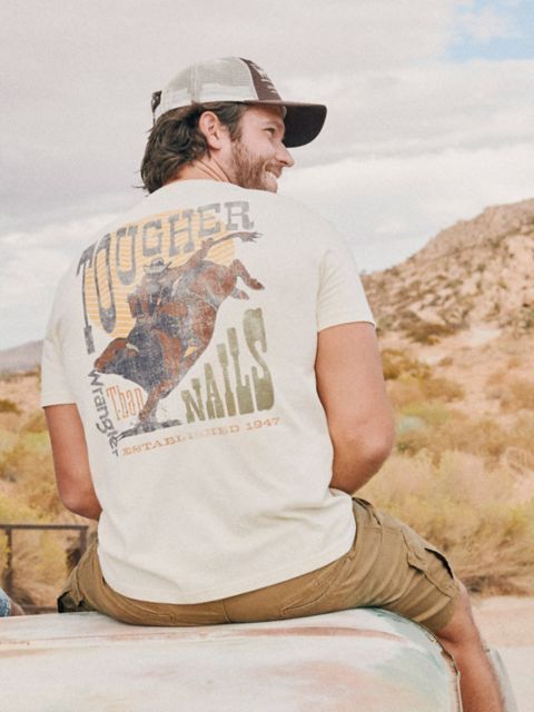 Мужские футболки Wrangler Tougher Than Nails Back Graphic T-Shirt