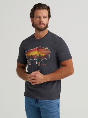 Buffalo Scene Graphic T-Shirt:Black Beauty:S alternative view