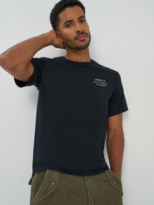 Men's Embroided T-Shirt in Black