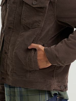 Men's Wrangler® Sherpa Lined Corduroy Trucker Jacket