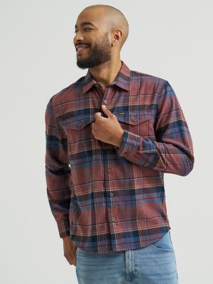 Men's Wrangler® Flannel Plaid Shirt