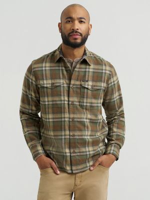 Men's Wrangler® Flannel Plaid Shirt
