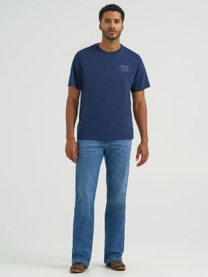 Men's Loose Bootcut Jean in Sky Breeze