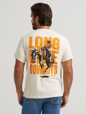 Long Live Cowboys Back Graphic T-Shirt in Antique White alternative view