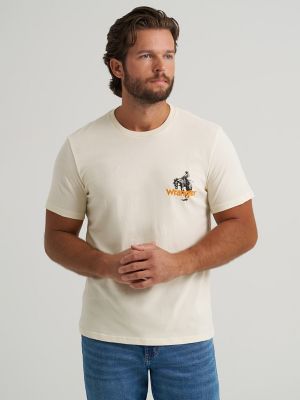 Long Live Cowboys Back Graphic T-Shirt in Antique White alternative view 2