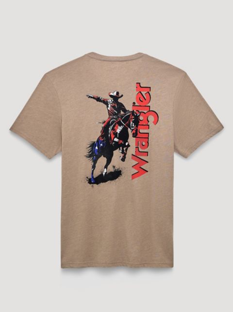 Мужские футболки Wrangler Star Spangled Rodeo Back Graphic T-Shirt