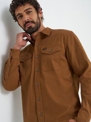 ★★ ★★ Men's Overfit Soft Twill Tencel Shirt 4 Sturdy Cotton Twill Long Sleeve Shirt – Merz b. Schwanen
