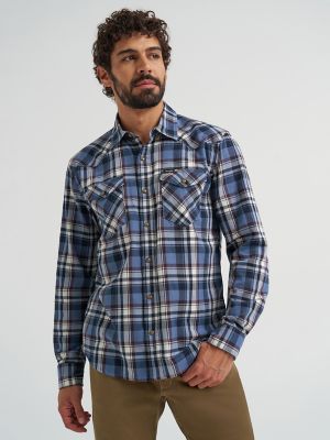 Men's Broken Twill Plaid Shirt