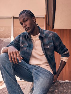 Men's Broken Twill Plaid Shirt