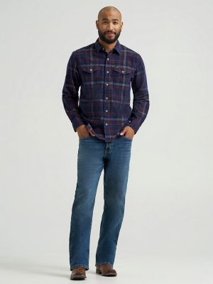 Mens Corduroy Shirt:Dark Sapphire:XL alternative view