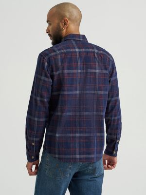 Mens Corduroy Shirt:Dark Sapphire:XL alternative view 3