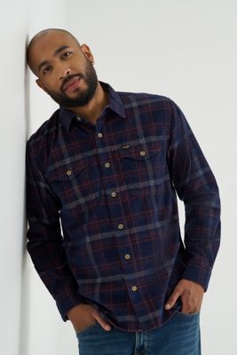 Mens Corduroy Shirt:Dark Sapphire:XL alternative view 5