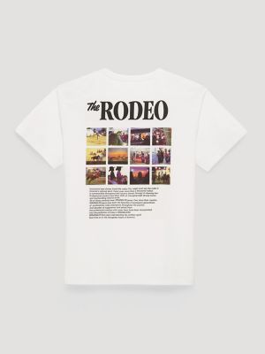 Women's Rodeo Snaps Oversized Tee in Bright White alternative view 2